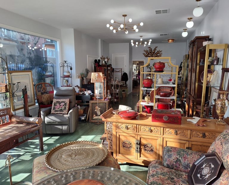 main showroom at Resale Therapy