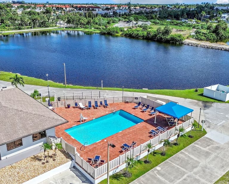 Serene Oasis Vacation Rental Aerial View of community