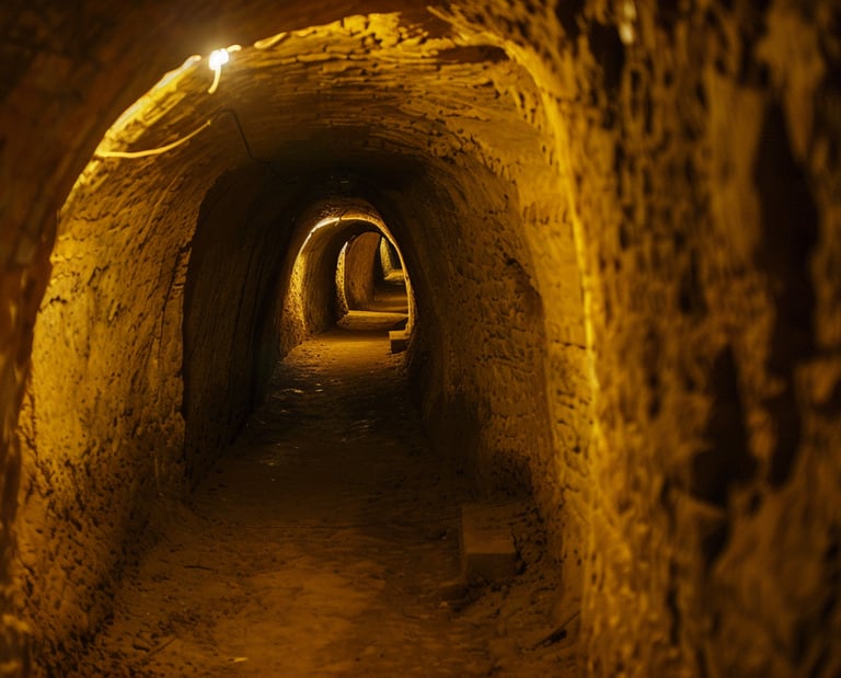 vue d'un tunnels de Củ Chi