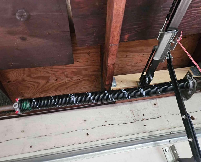 Brand new spring installed and properly tensioned