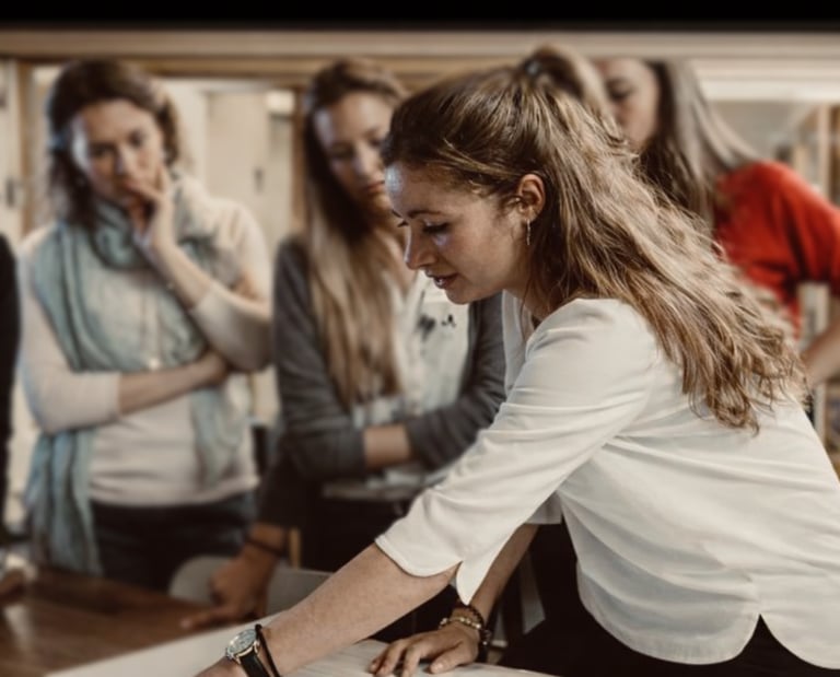 Project team defining sustainability strategy roadmap