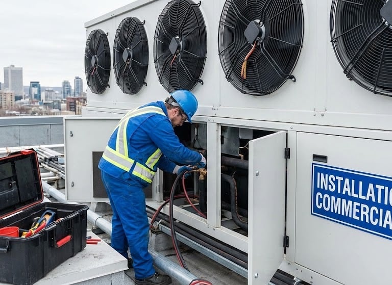 Vente, remplacement, réparation et maintenance commerciale