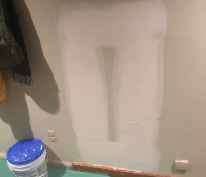  hole in drywall that is fixed