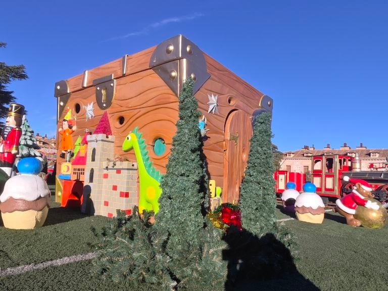 Decoración navideña Caja de Juguetes Gigante
