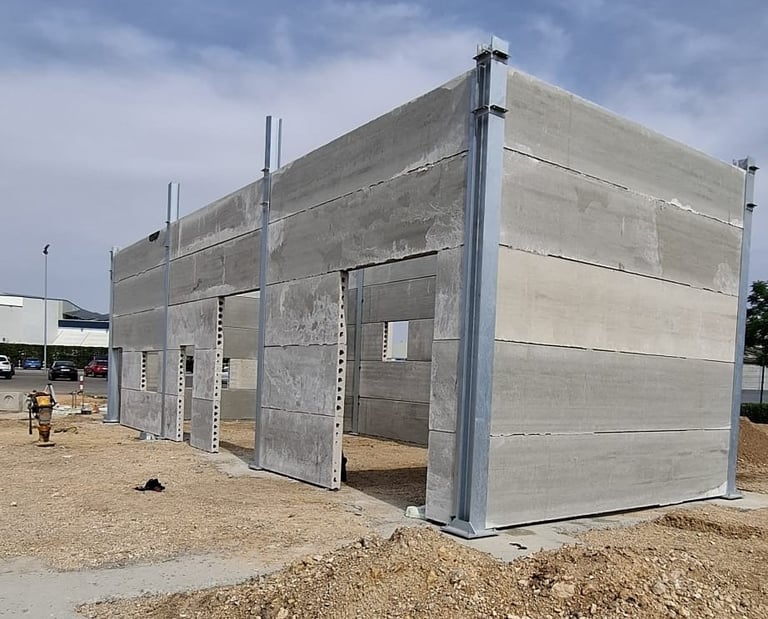 cerramientos con placa alveolar de hormigón