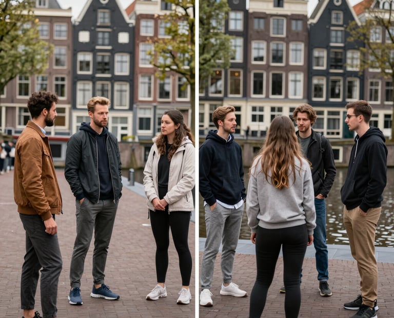 A warm, inviting group coaching session in a cozy room with attentive participants.