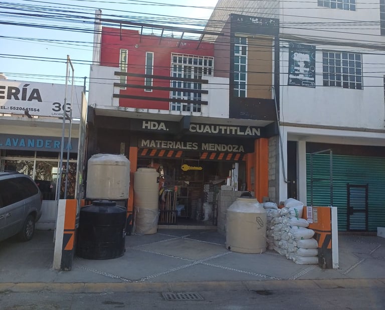 Fachada principal ferreteria Hacienda Cuautitltan