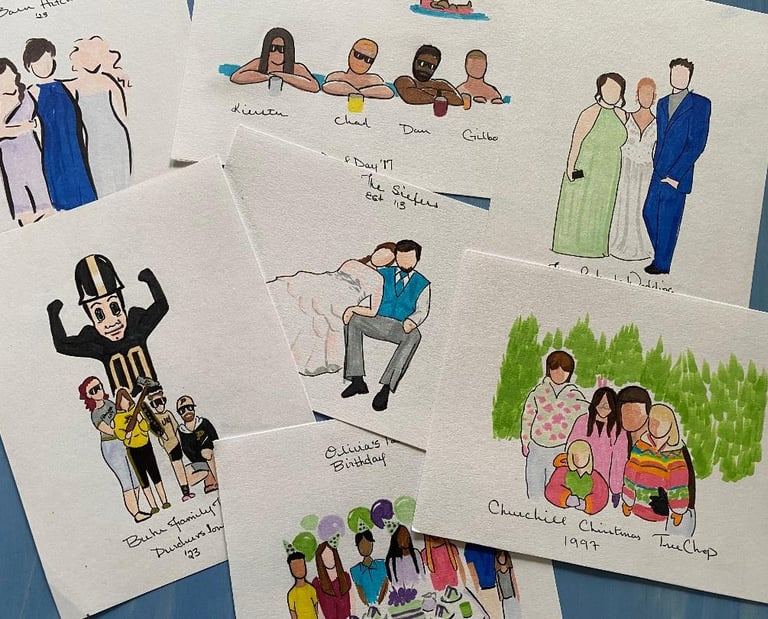 Batch of Faceless Portraits