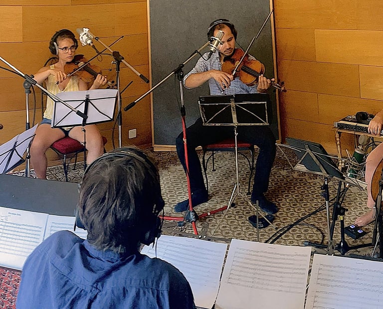 Prise de son d'un quatuor à cordes, Fil's HOUSE Studio