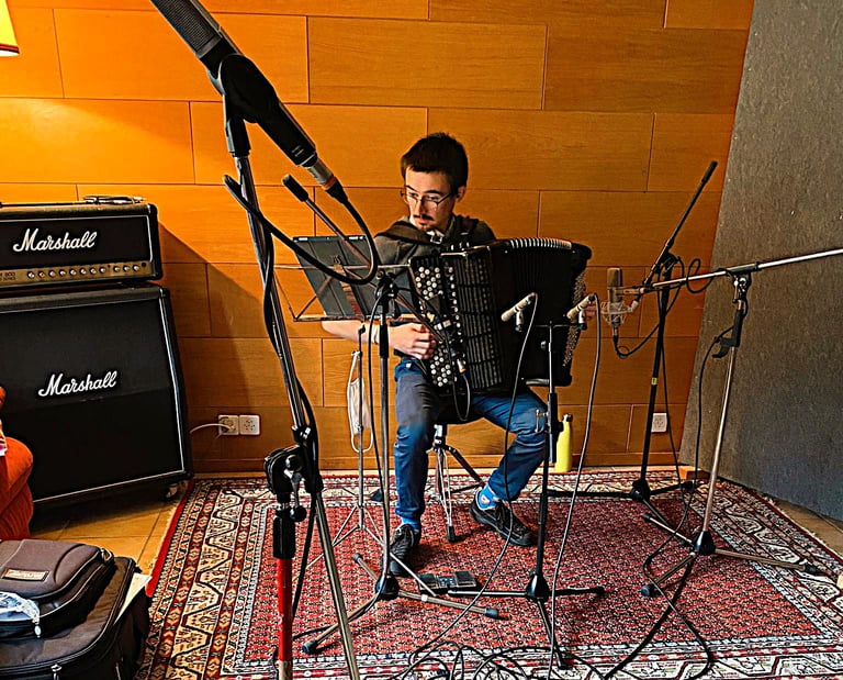 Enregistrement d'un accordéon, Fil's HOUSE Studio