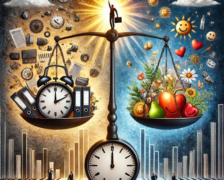 Visualisatie werkdruk en psychosociale arbeidsrisico's in balans