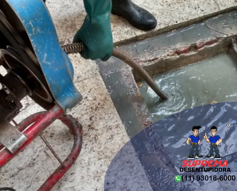 desentupimento de caixa de gordura