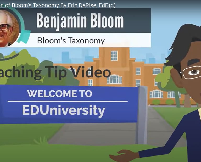 Eric DeRise, a dynamic Instructional Designer and Video Producer animation project.