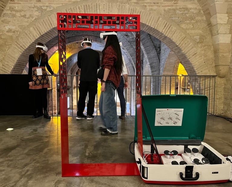 The physical installation of Cities Unseen at CPAC Musée d'art contemporain Bordeaux, 2025