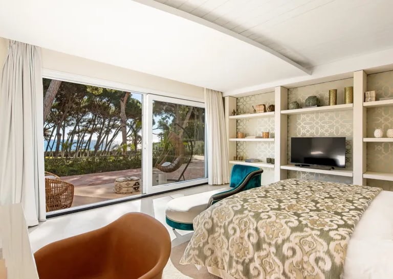 Bedroom at Villa El Rincon with sea views