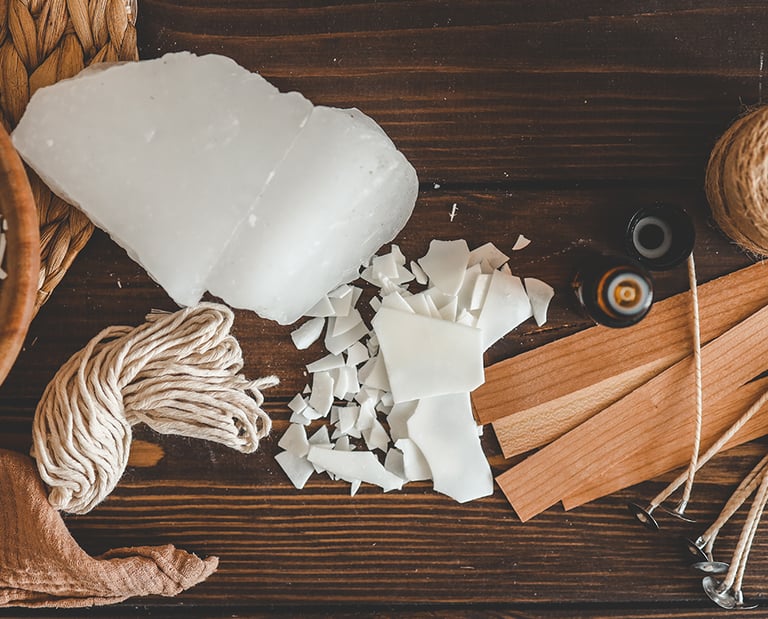 Handmade candles materials