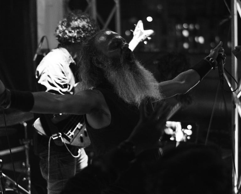 Uday Iyer makes a special appearance as vocalist for a couple of songs with Dead Exaltation.