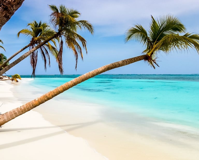  Paisagem paradisíaca nas Ilhas Cayman com águas cristalinas e areia branca