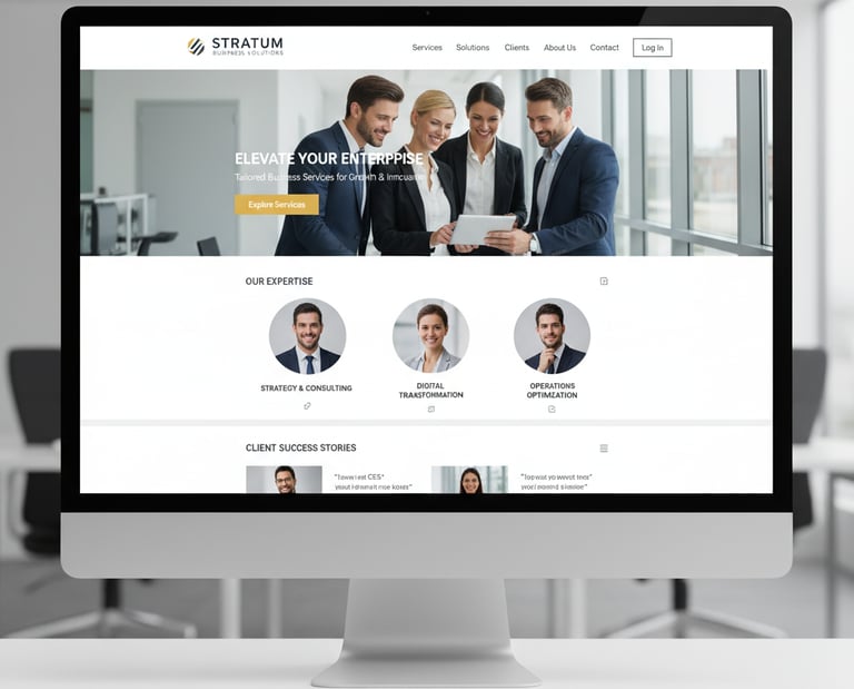 an image of a website selling business services