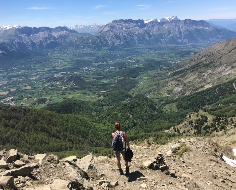 du sommet de queyrel en face le devoluy
