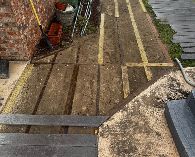 Decking walkway repair 