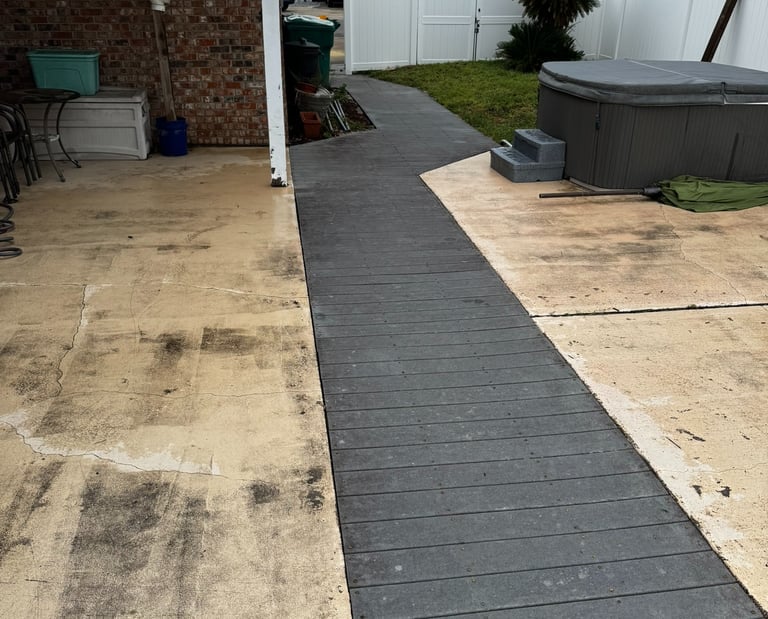 Decking walkway repair 