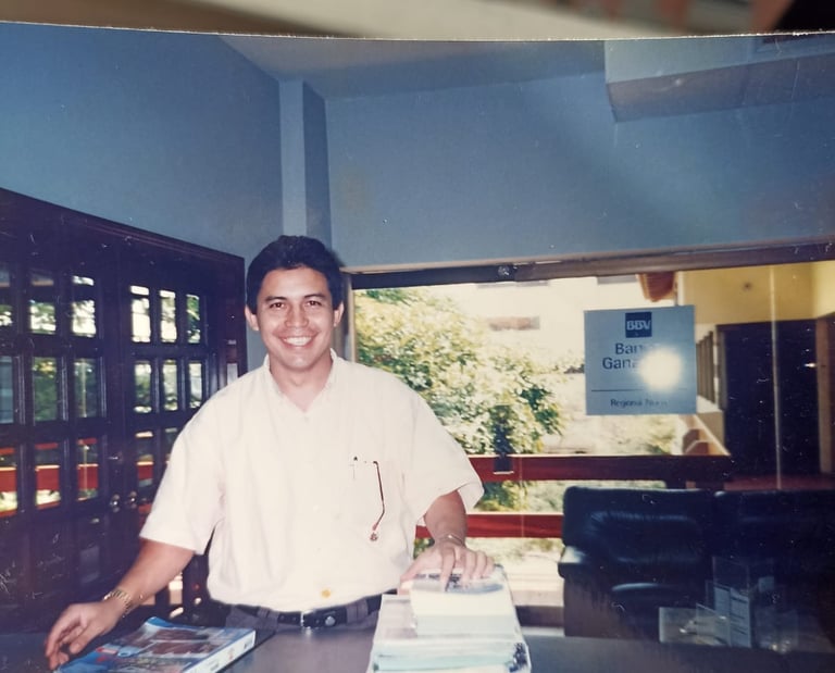 Con parte de mi equipo - cuando era Gerente de oficina BBVA