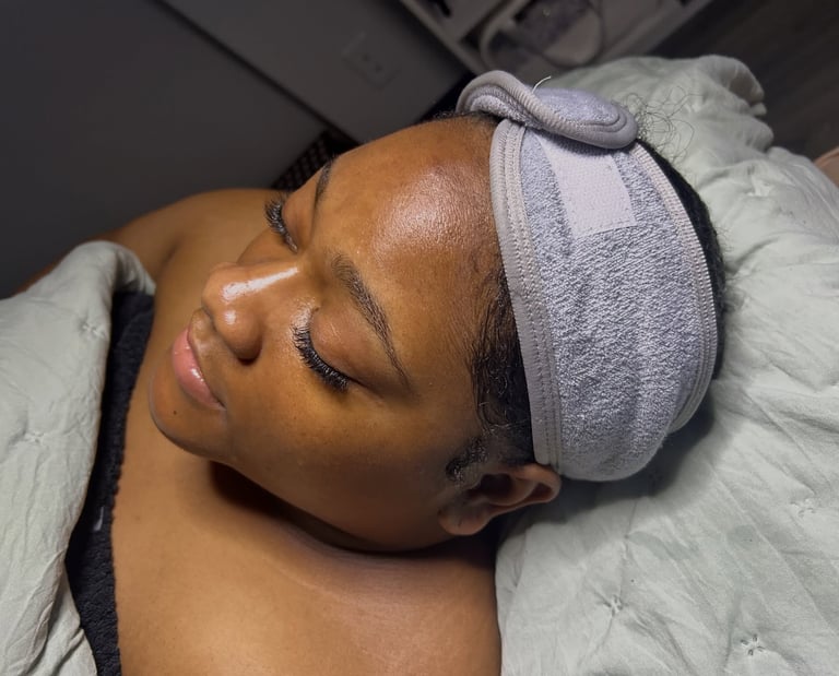 facial client after facial