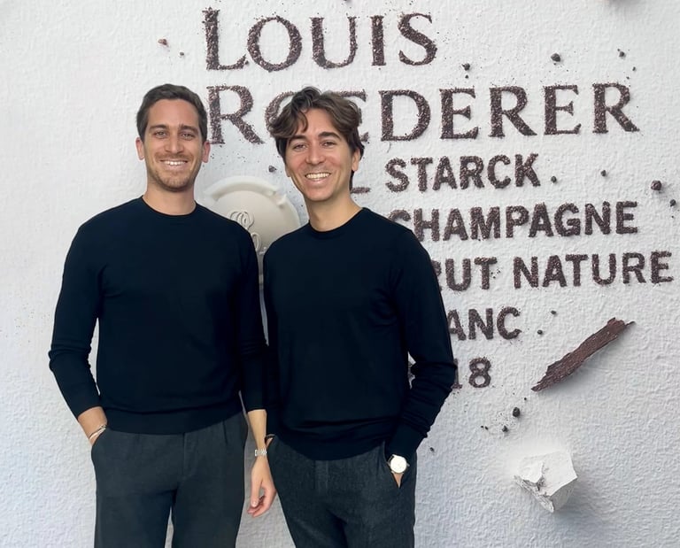 Thibault & Arnaud Dj percussion performance haut de gamme pour soirée Louis Roederer à Paris