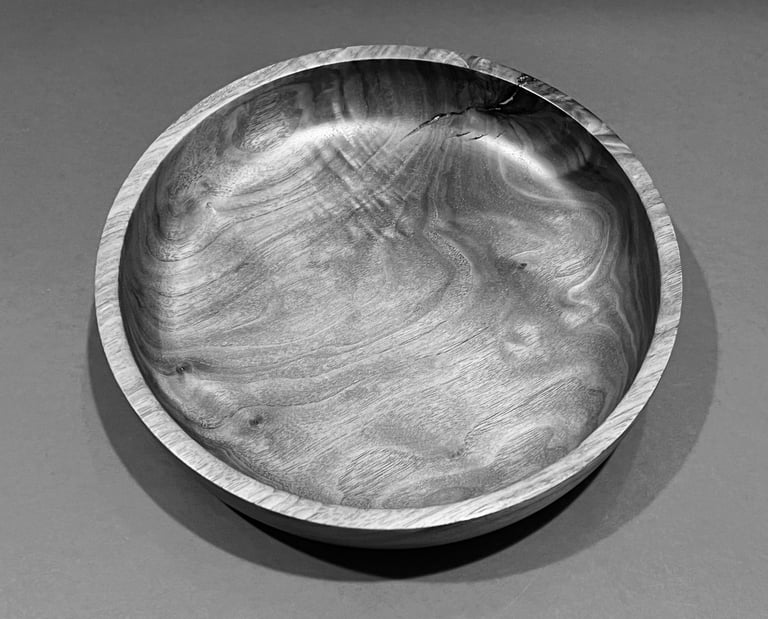 Large walnut platter