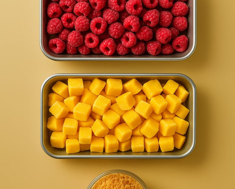 a variety of different types of Royal Market food offerings in containers