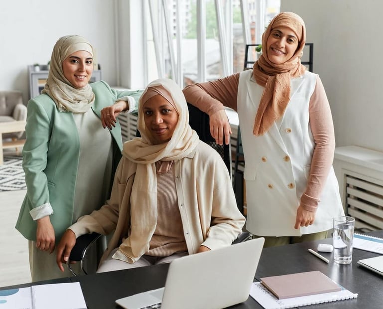 a group of women on a vision