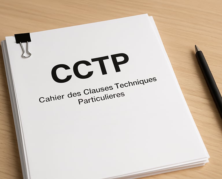 CCTP Cahier des clauses techniques particulières