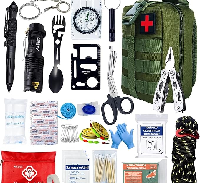 kit de supervivencia para mochila 72h kit de emergencia kit primeros auxilios