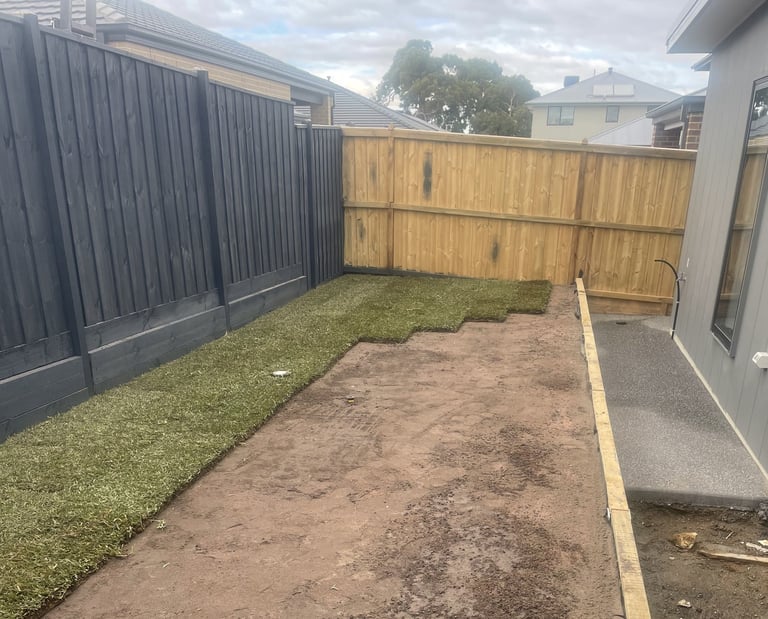 Turf done by Dylan Ludbrook Carprntry in Geelong