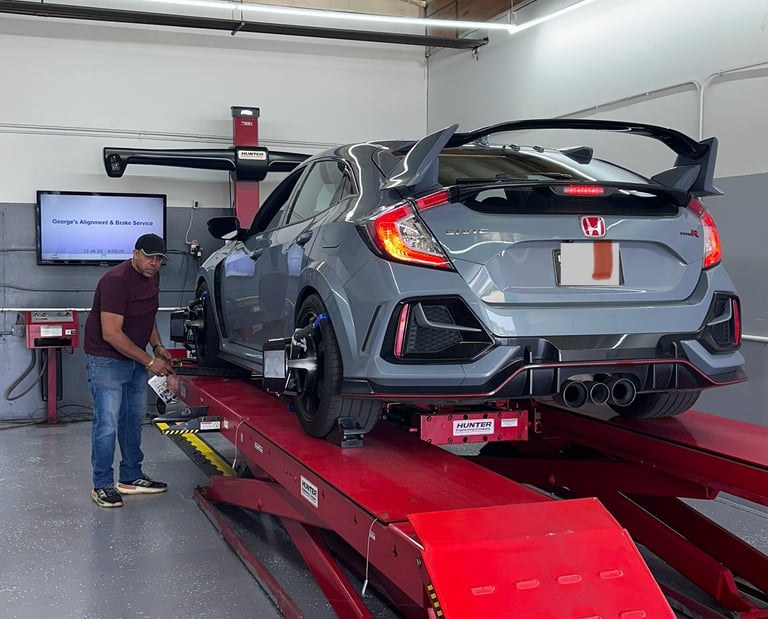 Honda civic lowered wheel alignment