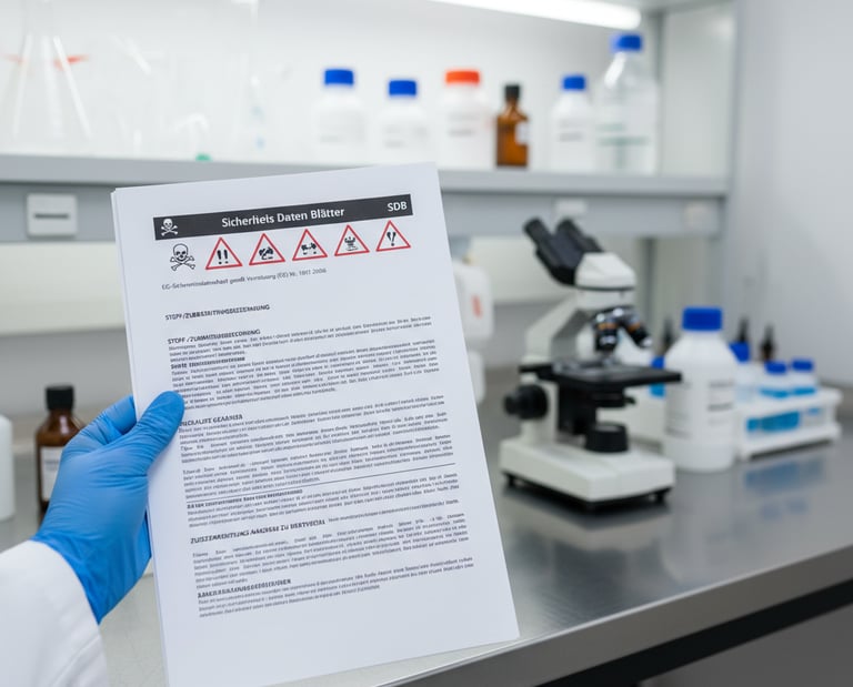 Pflichten und Haftung bei Sicherheitsdatenblättern