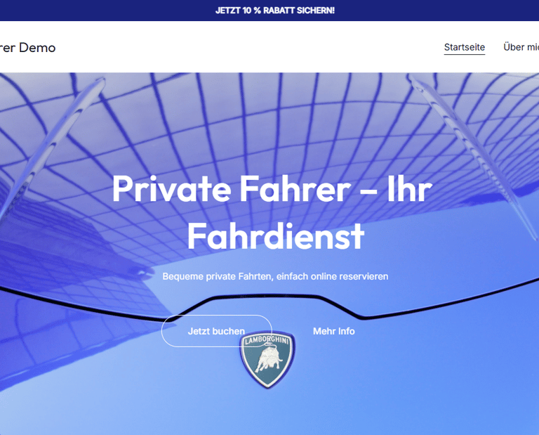 Private Fahrer – Ihr Fahrdienst - DEMO seite