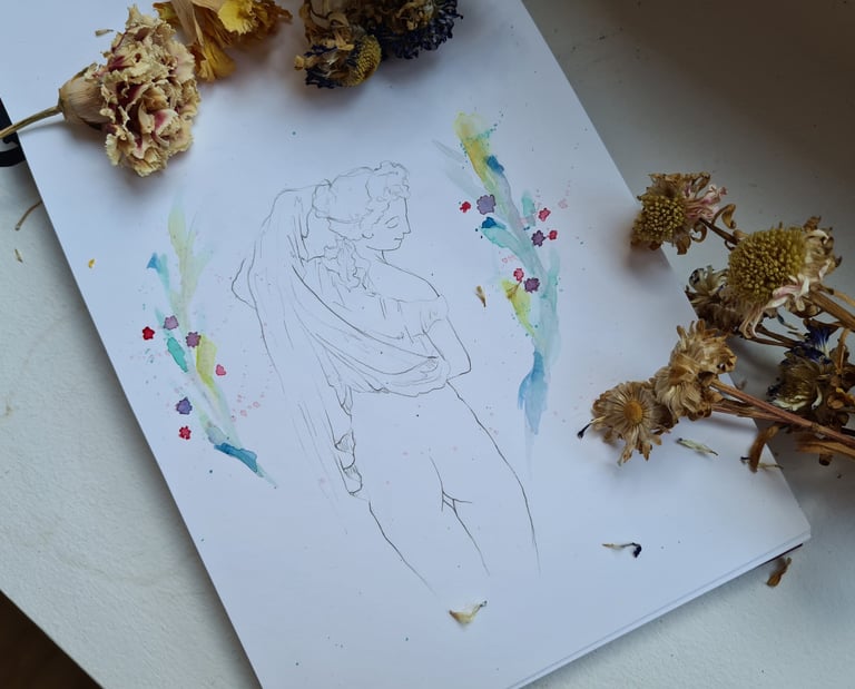 Madreselva Tattoo Studio Madrid laurasalastattoo watercolor