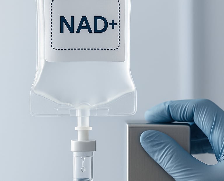 NAD+ IV Therapy treatment room at Optimum Wellness Long Island