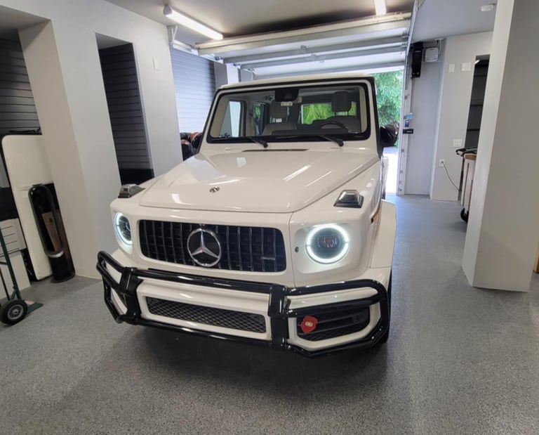 White G-Wagon Mobile Car Detailng Clearwater 