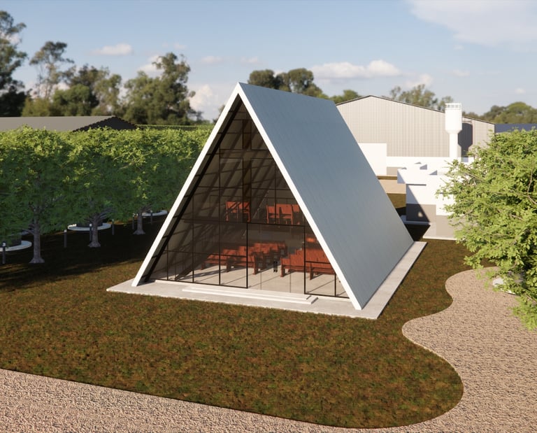 Capela rural integrada ao complexo da sede da fazenda