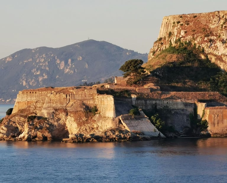 a boat is docked in front of a castle