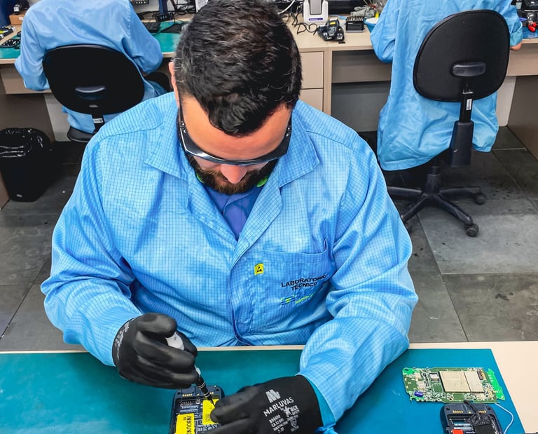 Contrato e manutenção de coletor de dados