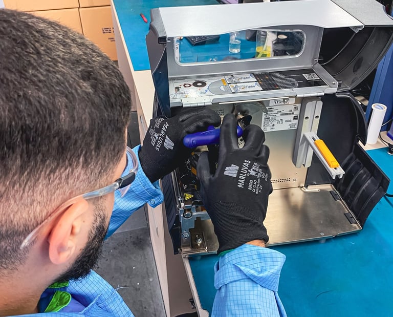 Equipe técnica de coletor de dados