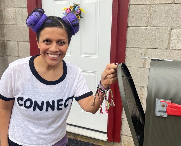 oopa checks the mail