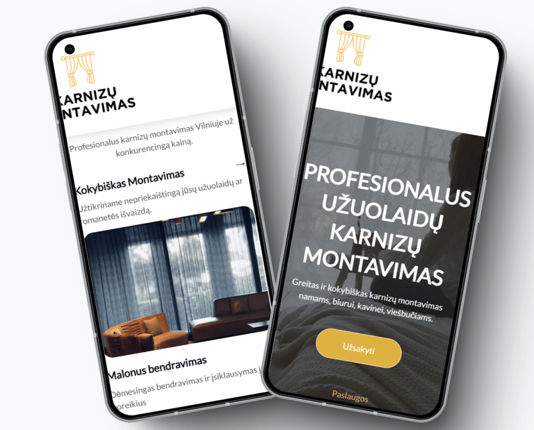 karnizumontavimas.lt web plus