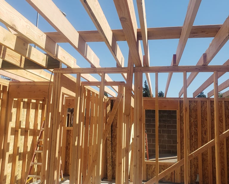 Exterior of Garage Converted into an accessory dwelling unit (ADU)