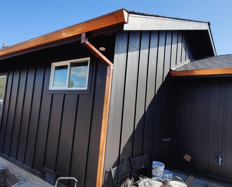 Exterior of Garage Converted into an accessory dwelling unit (ADU)