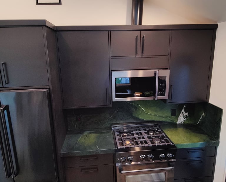 Interior Kitchen of Garage Converted into an accessory dwelling unit (ADU)